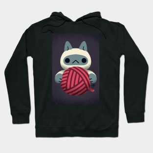 (Greeting Card) Yarn Kitty - Blue-Point Hoodie